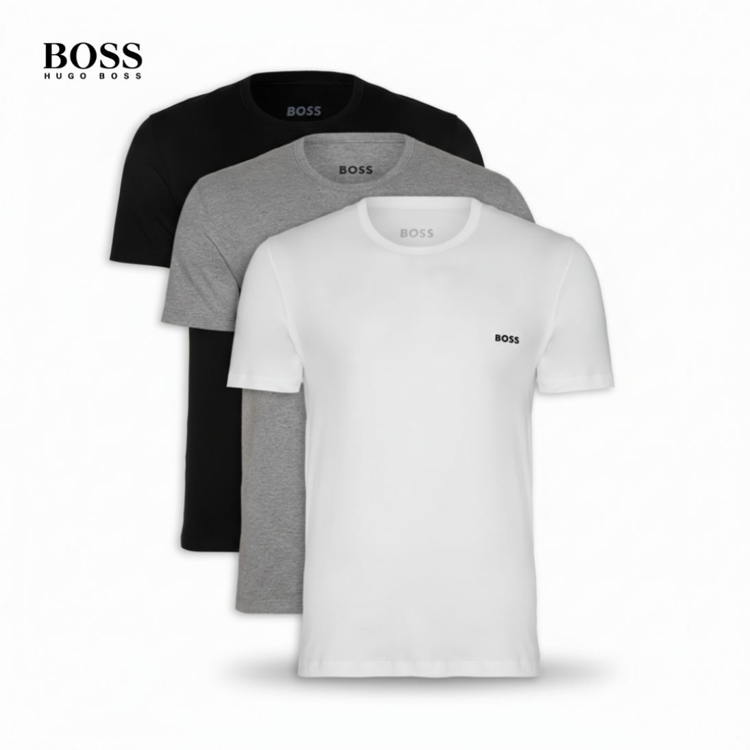 BOSS – T-shirts basiques (lot de 3)