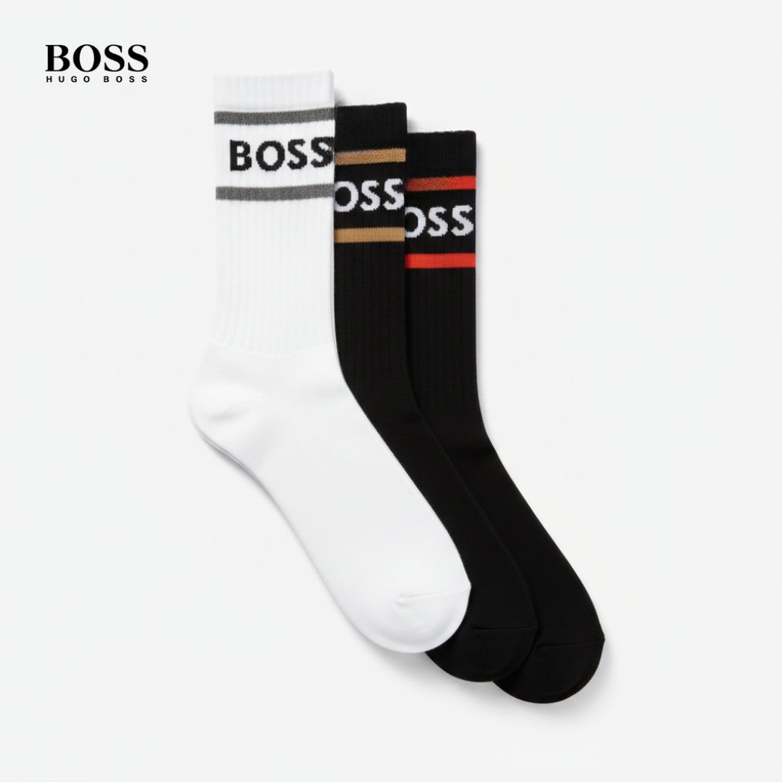 BOSS – Chaussettes confort (lot de 3)